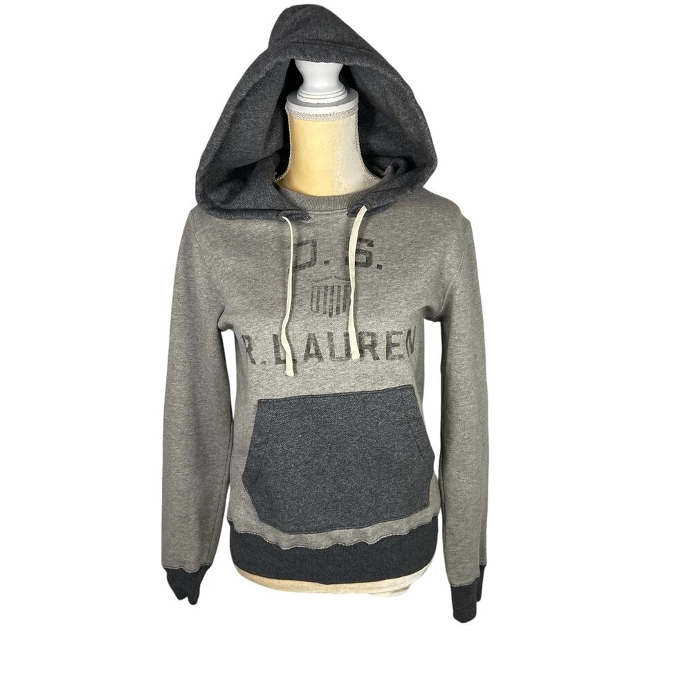 Ralph Lauren Denim and Supply Gray Long Sleeves Hoodie Size Small